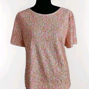 J. Crew Multicolor Sequin Blouse